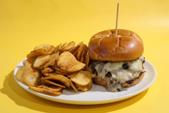 Swiss Flame Burger.