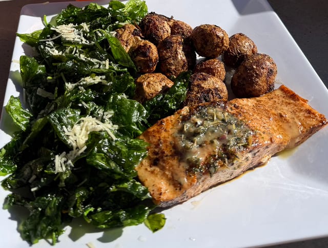 Grilled Salmon.