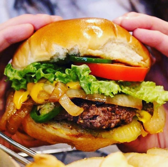 The Fire Classic Burger.