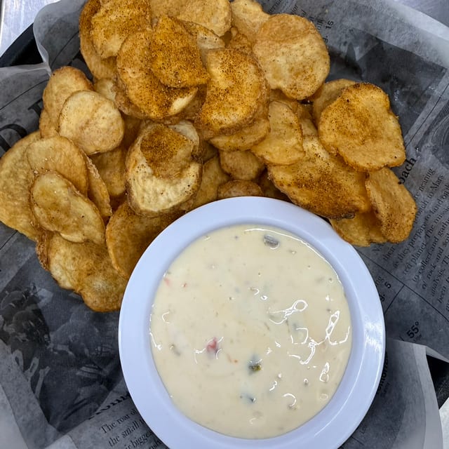 Fresh Chips & Queso.